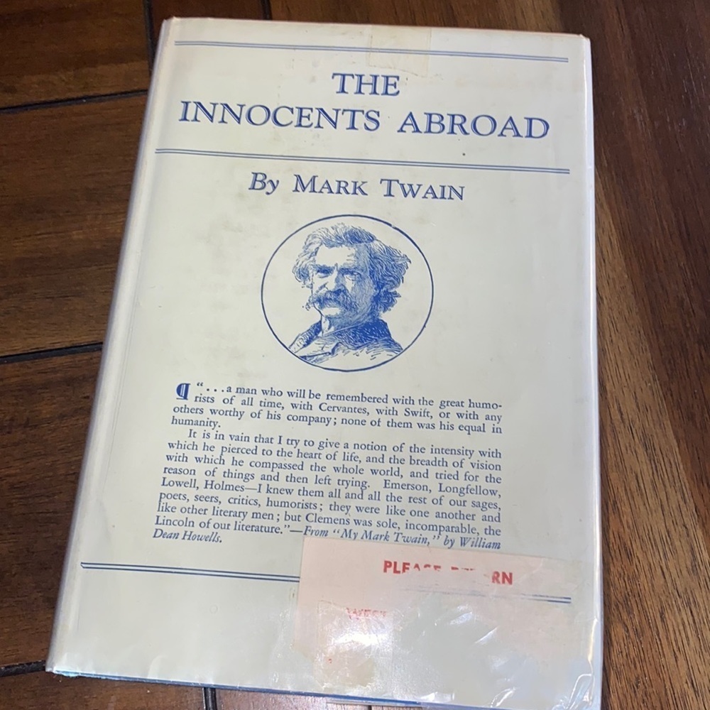 The Innocents Abroad By Mark Twain Book